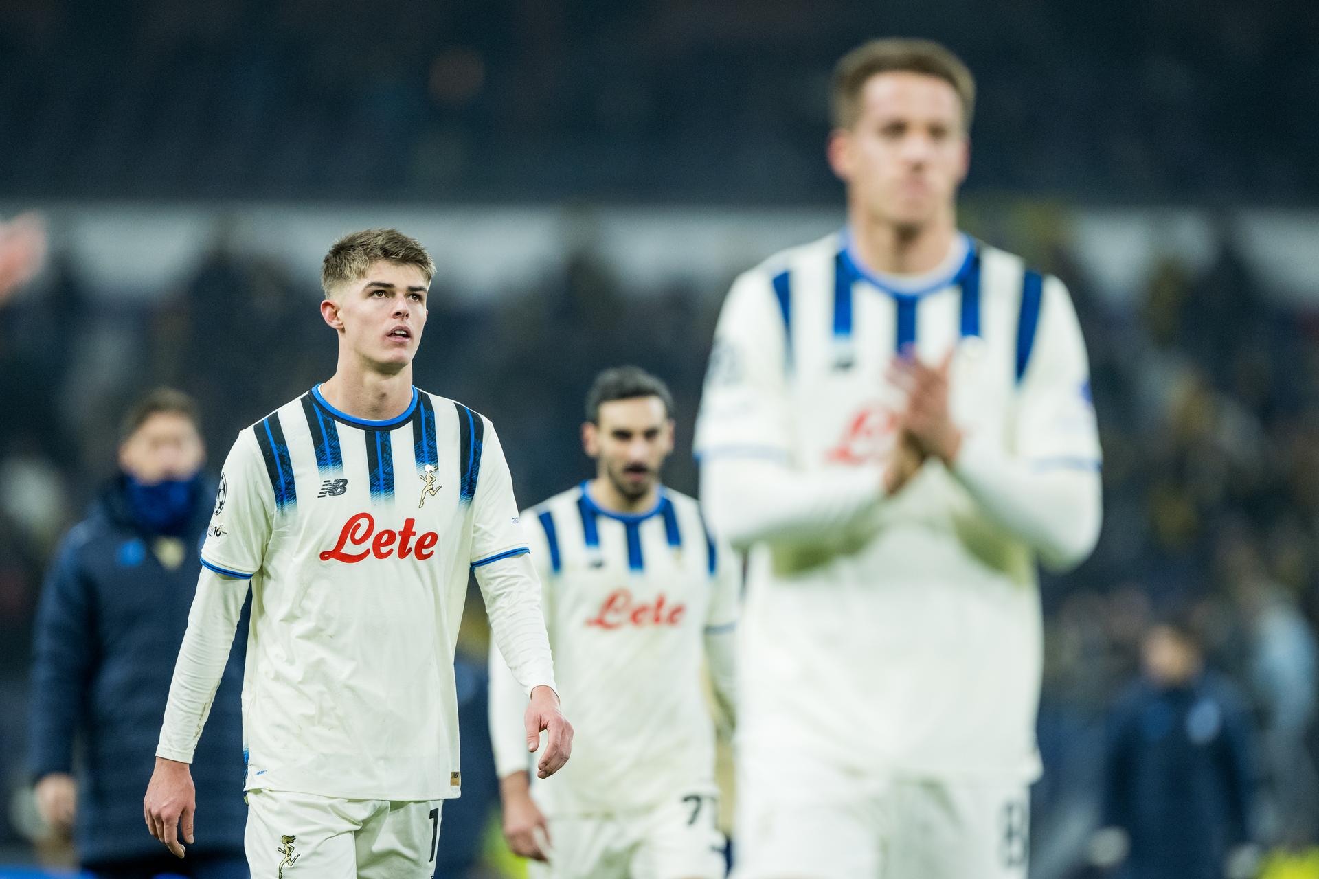 Atalanta's Charles De Ketelaere looks dejected after losing a soccer game between Belgian Royale Union Saint-Gilloise and Italian Atalanta Bergamo, on Wednesday 28 January 2026 in Brussels, on the eight day of the League phase of the UEFA Champions League tournament. BELGA PHOTO JASPER JACOBS