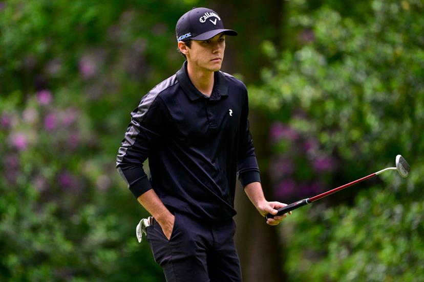 Belgian Matthis Besard pictured during the first round (1/4) at the 2024 Soudal Open DP World Tour golf tournament, in Schilde, Thursday 23 May 2024. The 2024 Soudal Open takes place from 23 to 26 May at the Rinkven Golf Club in Schilde. BELGA PHOTO DIRK WAEM