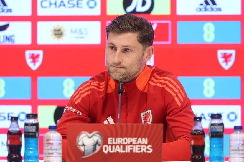 Welsh Ben Davies pictured during a press conference of the Wales national soccer team, at the King Baudouin stadium, in Brussels, Sunday 08 June 2025. The team is preparing for the World Cup 2026 qualifier against the Red Devils Belgian national soccer team (09/06). BELGA PHOTO VIRGINIE LEFOUR