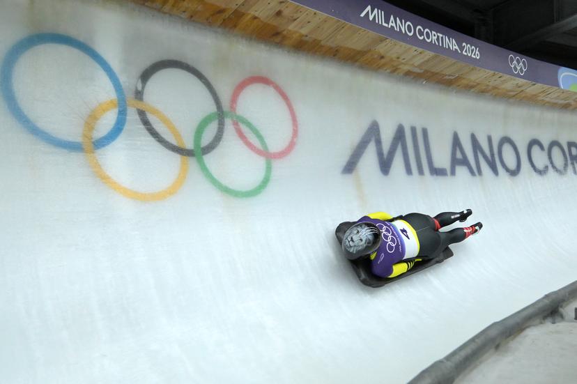 Belgian Kim Meylemans pictured during the second heat of the women's Skeleton competition at the Milano Cortina 2026 Olympic Winter Games, on Friday 13 February 2026, at the Cortina Sliding Centre in Cortina dÕAmpezzo, Italy. The XXV Winter Olympics take place from 6 to 22 February 2026 in Italy. BELGA PHOTO ANTHONY BEHAR - BENELUX ONLY