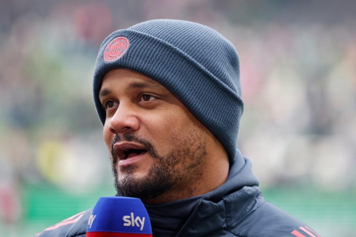 Bayern Munich's Belgian head coach Vincent Kompany is interviewed prior to the German first division Bundesliga football match between SV Werder Bremen and FC Bayern Munich in Bremen, northern Germany February 14, 2026   Focke Strangmann / AFP