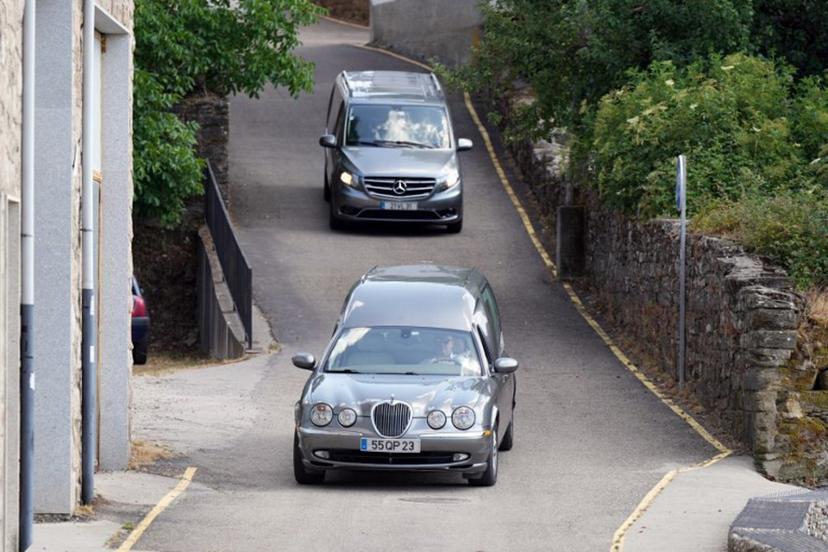 Two hearses from Portugal arrive at the funeral home in the Spanish town of Puebla de Sanabria, northwestern Spain, where the bodies of Liverpool's Portuguese forward Diogo Jota and his brother Andre Felipe were taken following their death in a car accident near Cernadilla, province of Zamora on July 3, 2025. Liverpool forward Diogo Jota and his brother died in a car crash in Spain today, police said, sparking widespread grief just after the Portugal star had got married. The Civil Guard said a vehicle veered off a motorway and burst into flames shortly after midnight in the municipality of Cernadilla in the northwestern Zamora province, confirming the deaths of Jota, 28, and his brother Andre Silva.  Cesar Manso / AFP