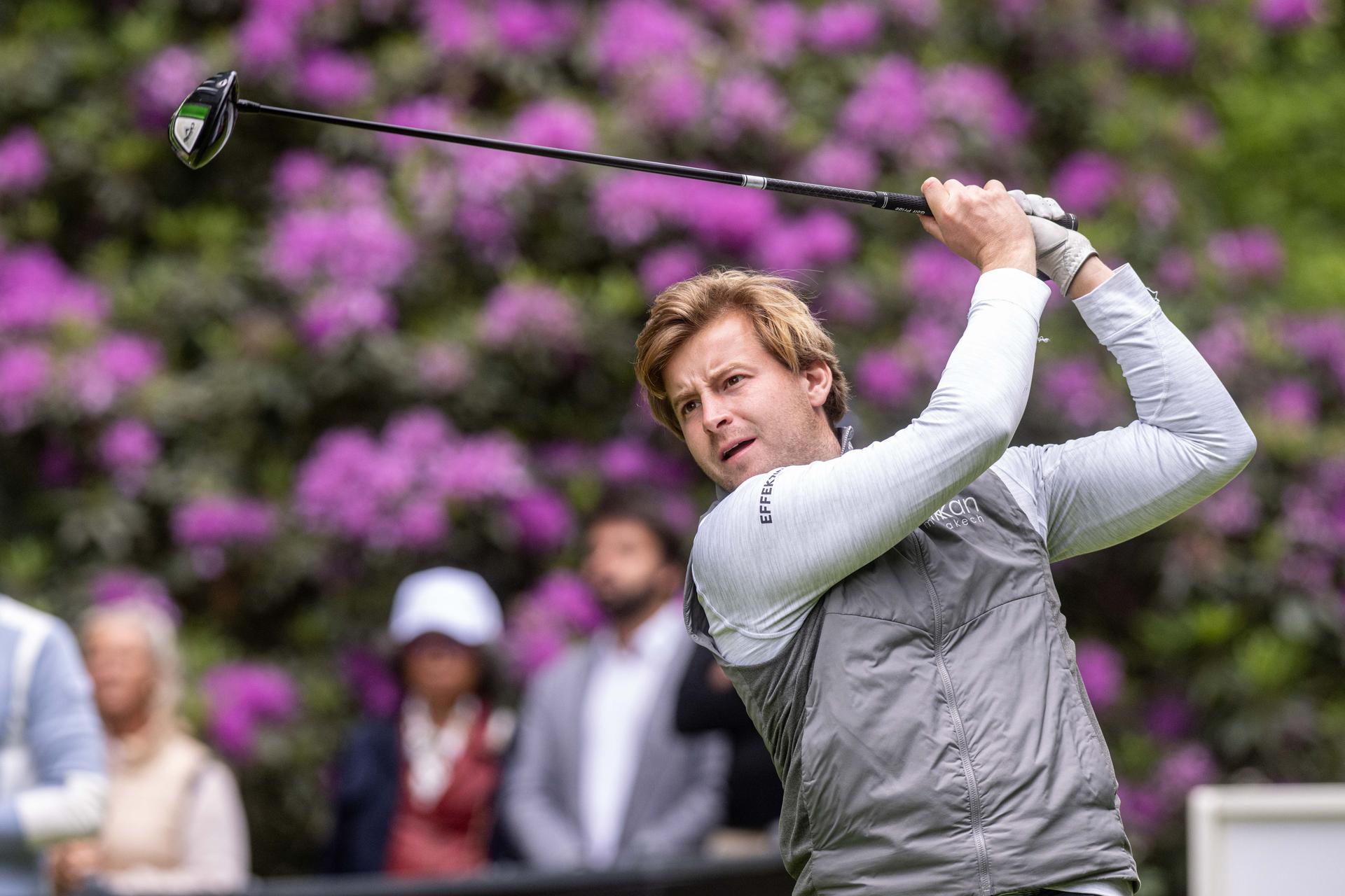 Belgian James Meyer De Beco is pictured during the 2025 Soudal Open DP World Tour golf tournament, in Schilde, Wednesday 21 May 2025. From May 22 to 25, Rinkven Golf Club in Schilde will host the fourth edition of the Soudal Open, the Belgian leg of the DP World Tour. BELGA PHOTO JONAS ROOSENS