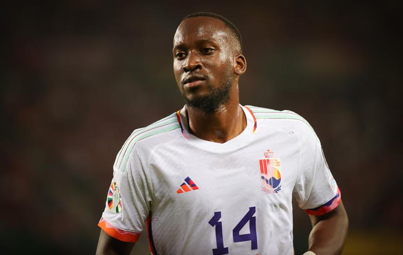 Belgium's Dodi Lukebakio pictured during a soccer game between Austria and the Belgian national soccer team Red Devils, at the Ernst Happel Stadium in Vienna, Austria, Friday 13 October 2023, match 6/8 in Group F of the Euro 2024 qualifications. BELGA PHOTO VIRGINIE LEFOUR