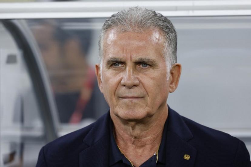 Qatar's Portuguese coach Carlos Queiroz looks on during the friendly football match between Qatar and Russia at the Al-Janoub Stadium in Al-Wakrah on September 12, 2023.  Karim JAAFAR / AFP