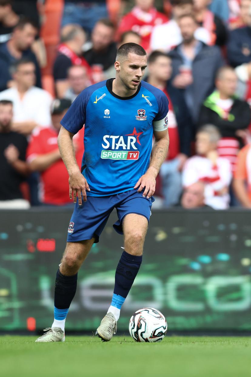 Dender's Joedrick Pupe pictured in action during a soccer match between Standard de Liege and FCV Dender EH, Saturday 02 August 2025 in Liege, on day 2 of the 2025-2026 'Jupiler Pro League' first division of the Belgian championship. BELGA PHOTO BRUNO FAHY
