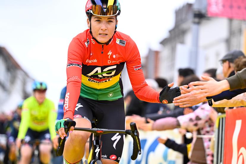 Mauritian Kimberley Le Court of AG Insurance-Soudal Team pictured at the start of the women's race of the 'Ronde van Vlaanderen/ Tour des Flandres/ Tour of Flanders' UCI WorldTour one day cycling race, 164,1 km with start and finish in Oudenaarde, Sunday 05 April 2026. BELGA PHOTO JASPER JACOBS