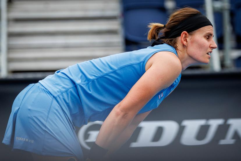 Belgium's Greet Minnen pictured during a third round qualifying match against Poland's Linda Klimovicova in the women singles at the Australian Open, Melbourne Park, Melbourne on Thursday 15 January 2026.  BELGA PHOTO PATRICK HAMILTON  --- BENELUX ONLY   ---