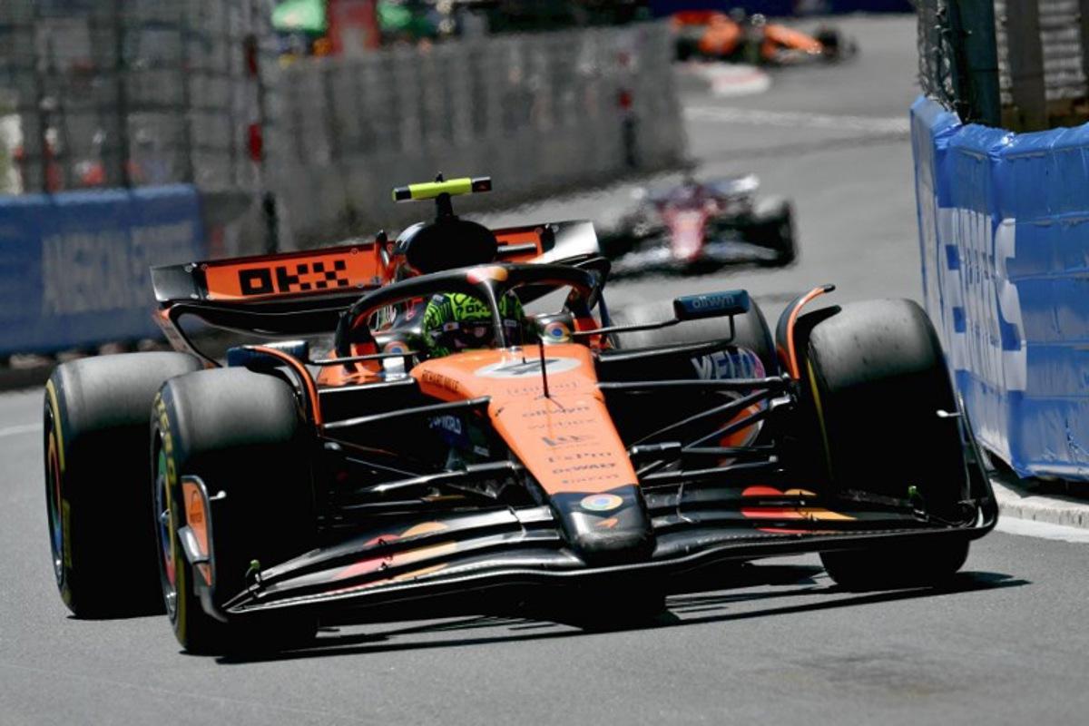 McLaren's British driver Lando Norris races during the Formula One Monaco Grand Prix at the Circuit de Monaco, on May 25, 2025.  Christophe SIMON / AFP