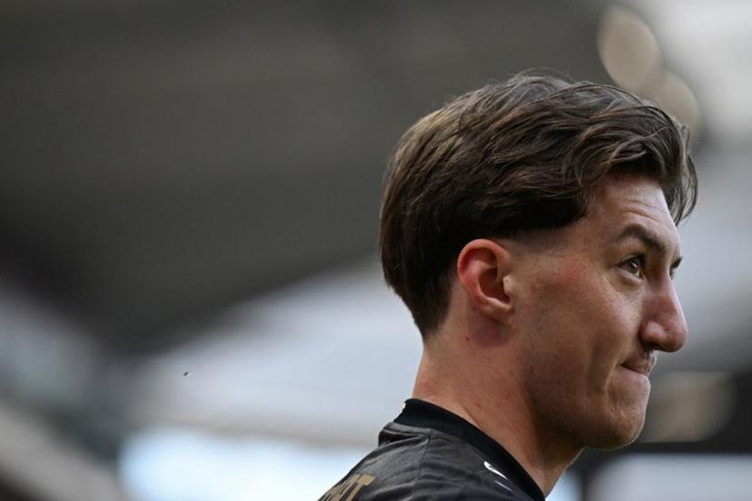 Stuttgart's German midfielder #06 Angelo Stiller is pictured prior to the German first division Bundesliga football match between 1 FSV Mainz 05 and VfB Stuttgart in Mainz, western Germany on March 7, 2026.  Kirill KUDRYAVTSEV / AFP