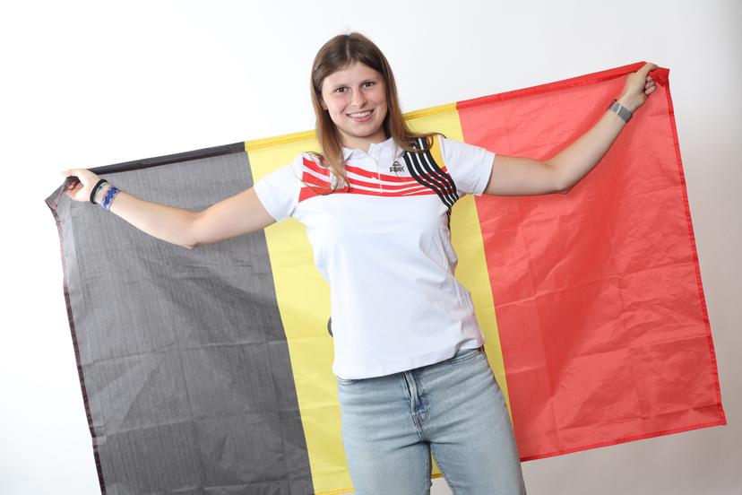 Valerie Vossen pictured during a photoshoot for the Belgian Olympic Committee BOIC - COIB ahead of the Paris 2024 Olympic Games, in Brussels, Thursday 11 July 2024. BELGA PHOTO VIRGINIE LEFOUR