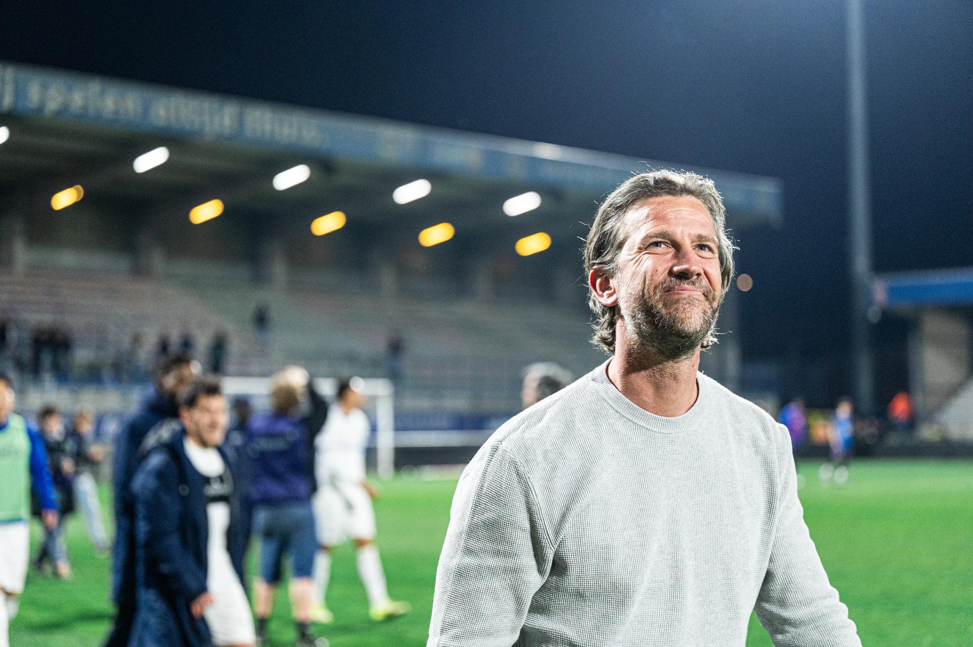 Gent's head coach Rik De Mil pictured after a soccer match between FCV Dender EH and KAA Gent, Sunday 22 March 2026 in Denderleeuw, on day 30 of the 2025-2026 'Jupiler Pro League' first division of the Belgian championship. BELGA PHOTO EMILE WINDAL