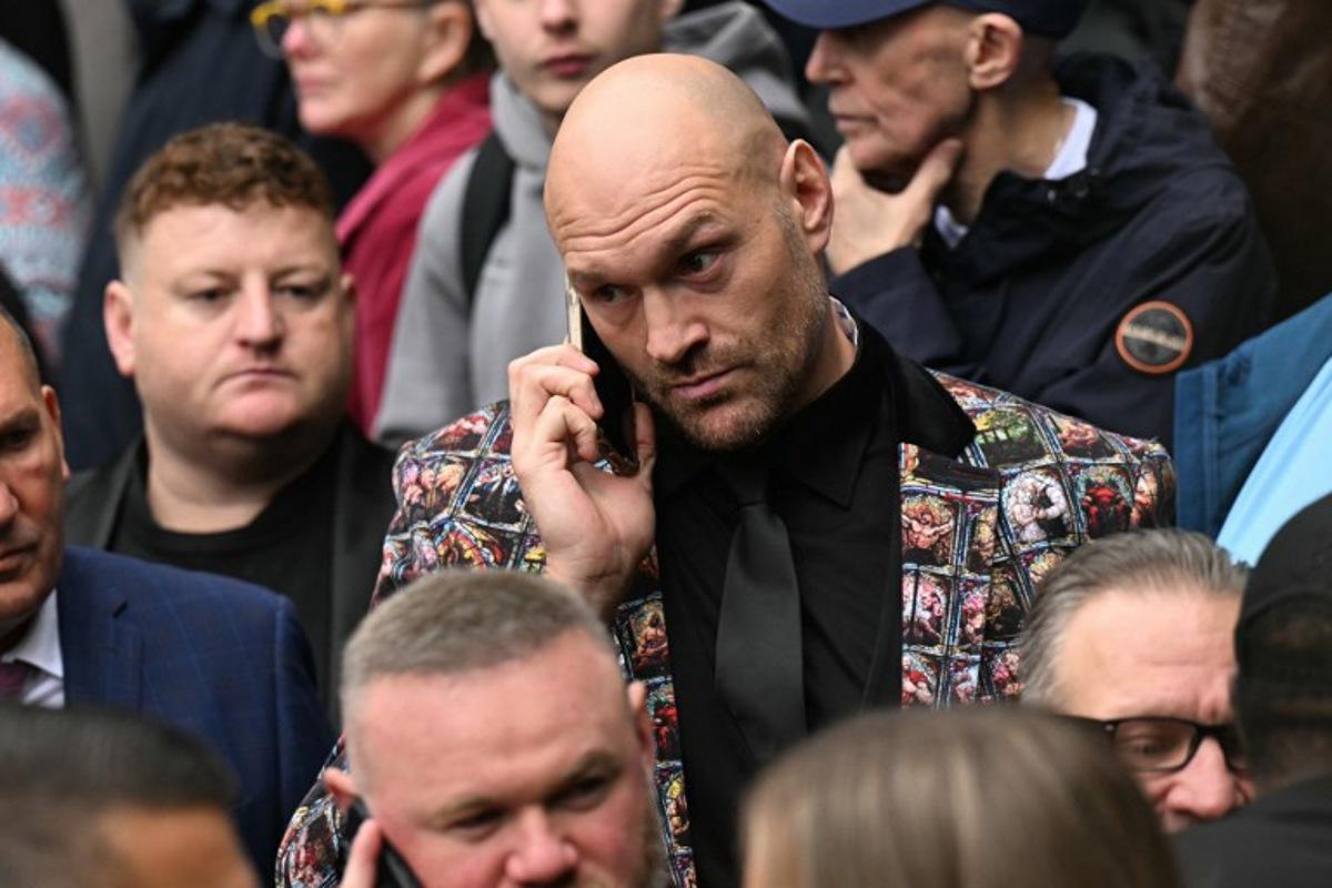 British boxer Tyson Fury arrives to attend the funeral of late British boxer Ricky Hatton at Manchester Cathedral, north-west England on October 10, 2025. Ricky Hatton's family said Monday they feel an "immeasurable" sense of loss after the death of the British former boxing world champion at the age of 46. Hatton was found dead at his home in Hyde, Greater Manchester.  Oli SCARFF / AFP