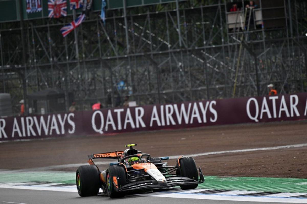 McLaren's British driver Lando Norris drives during the Formula One British Grand Prix at the Silverstone motor racing circuit in Silverstone, central England, on July 6, 2025.  Andrej ISAKOVIC / POOL / AFP
