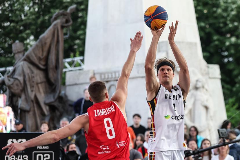 Belgian Thibaut Vervoort is pictured in action during a third game in the group stage between Belgium and Poland in the group D at the Olympic qualification tournament for the 2024 Olympics, in Debrecen, Hungary, Saturday 18 May 2024. BELGA PHOTO NIKOLA KRSTIC