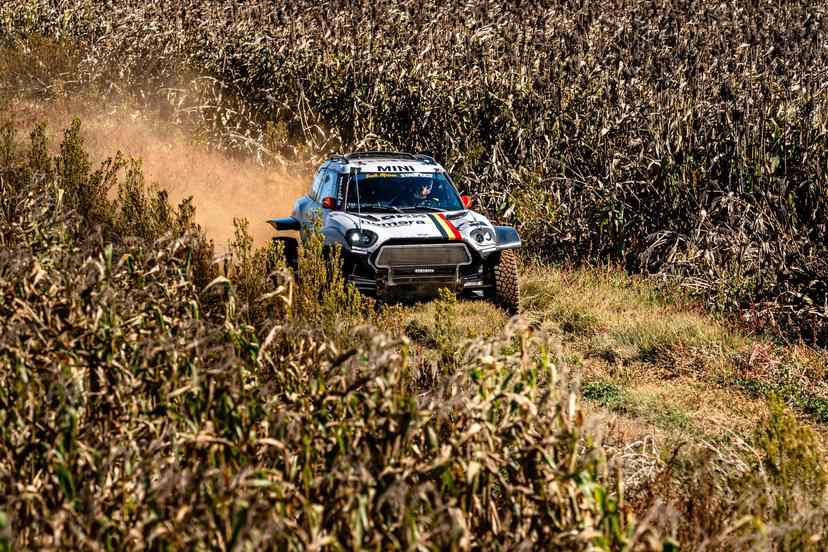 ATTENTION EDITORS - HAND OUT PICTURES - EDITORIAL USE ONLY - MANDATORY CREDIT 'Simon Bauchau'  This handout picture, distributed by Eric Dupain, shows Guillaume de Mevius en Xavier Panseri pictured during during the South African Safari Rallyn in Sun City, South Africa, on Tuesday 20 May 2025.  BELGA PHOTO HANDOUT SIMON BAUCHAU