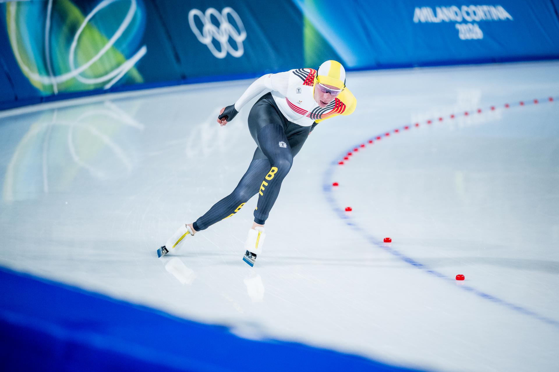 Belgian speed skater Bart Swings pictured in action during the Men's 10000m speed skating race at the Milano Cortina 2026 Olympic Winter Games, on Friday 13 February 2026 in Milan, Italy. The XXV Winter Olympics take place from 6 to 22 February 2026 in Italy. BELGA PHOTO JASPER JACOBS