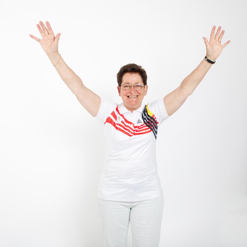 Belgian Paralympian athlete Anne d'Ieteren pictured during a photoshoot for the Belgian Paralympic Committee ahead of the Paris 2024 Paralympic Games, in Brussels, Friday 19 July 2024. BELGA PHOTO HATIM KAGHAT