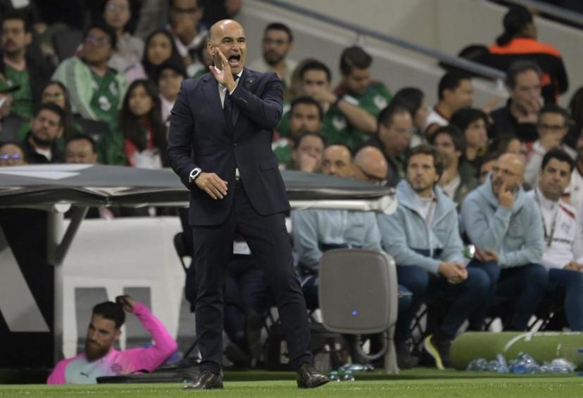 Portugal's Spanish coach Roberto Martinez gestures during a friendly football match between Mexico and Portugal at the Banorte (formerly known as Azteca) Stadium in Mexico City on March 28, 2026.  Alfredo ESTRELLA / AFP
