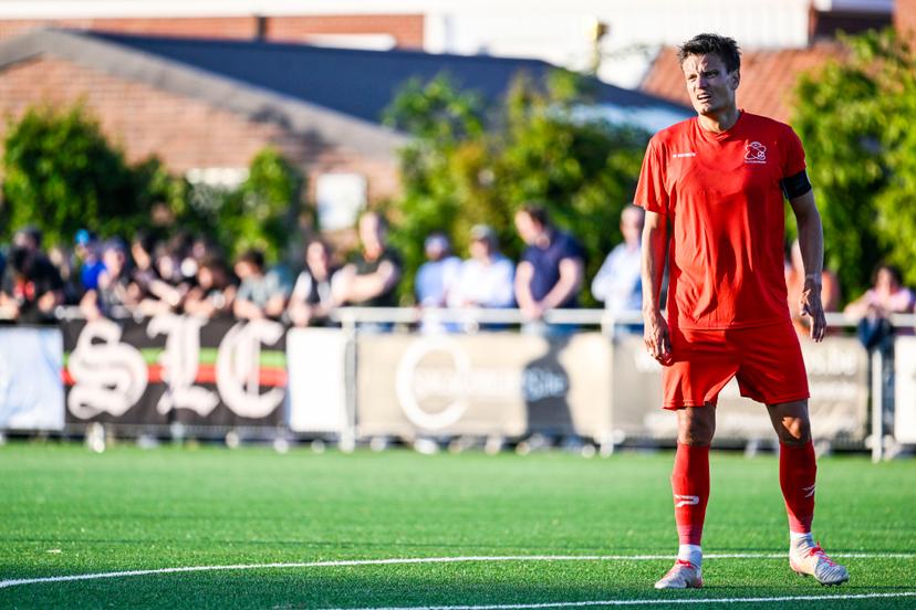 Essevee's Jelle Vossen pictured during a friendly soccer match between KSK Beveren-Leie and SV Zulte-Waregem, Wednesday 11 June 2025, in Beveren-Leie, in preparation of the upcoming 2025-2026 season. BELGA PHOTO TOM GOYVAERTS