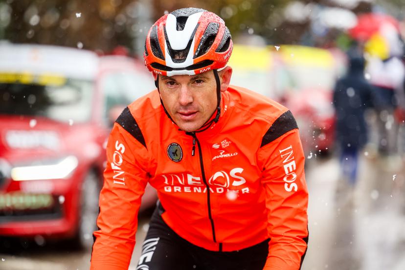 British Ben Swift of Ineos Grenadiers pictured in action during stage seven of the 83th edition of the Paris-Nice cycling race, 147,8 km from Nice to Auron, France, Saturday 15 March 2025. BELGA PHOTO DAVID PINTENS