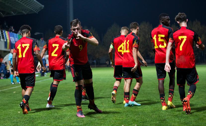 Belgium's Matteo Filorizzo   a soccer game between Romania U17 and Belgium U17, Saturday 29 October 2022 in Buftea, Romania, match 2/3 in the qualifications for the 2023 European Championships. BELGA PHOTO NIKOLA KRSTIC