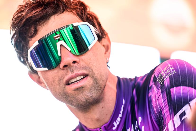 Australian Michael Matthews of Team Jayco AIUIa pictured at the start of the men elite 'Amstel Gold Race' one day cycling race, 255,9 km from Maastricht to Valkenburg, The Netherlands, Sunday 20 April 2025. BELGA PHOTO DIRK WAEM