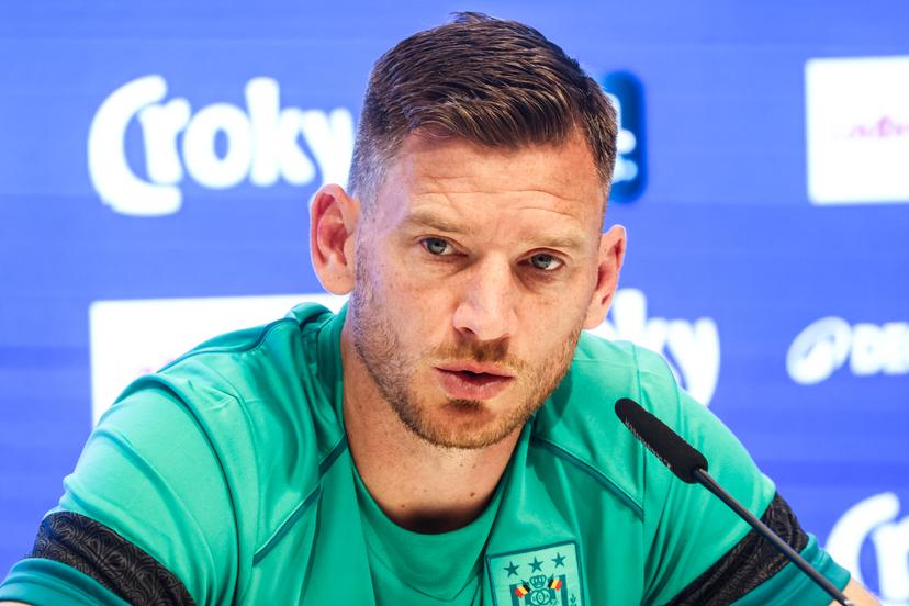 Anderlecht's Jan Vertonghen pictured during a press conference of Belgian soccer team RSC Anderlecht in Brussels, Saturday 03 May 2025. The team is preparing for the Belgian Cup final (Croky Cup) match against Club Brugge this sunday. BELGA PHOTO BRUNO FAHY