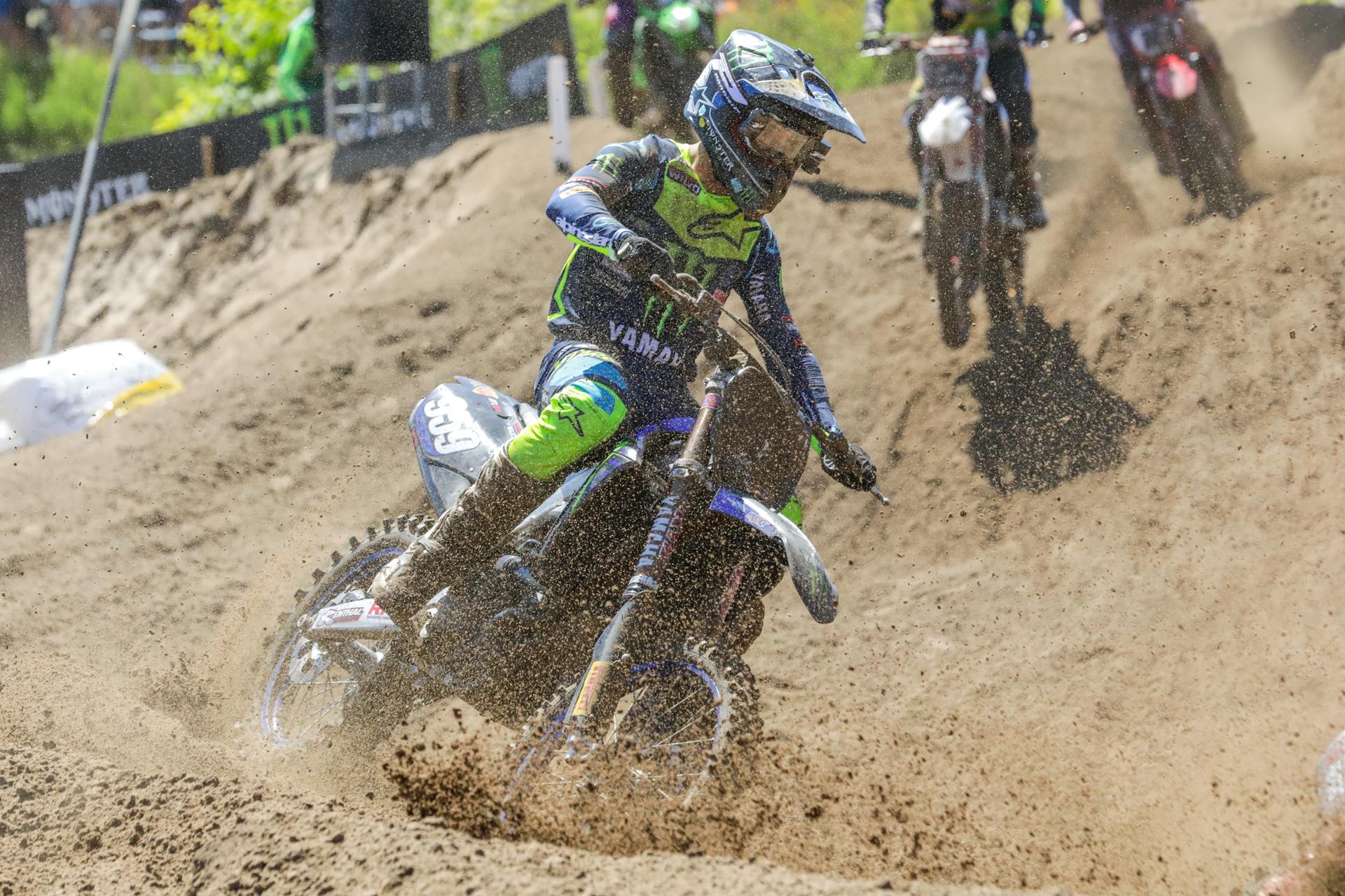 French Maxime Renaux pictured in action during the motocross MXGP Grand Prix Flanders, 14th (out of 18) race of the FIM Motocross World Championship, Sunday 24 July 2022 in Lommel. BELGA PHOTO MARIJN DE KEYZER