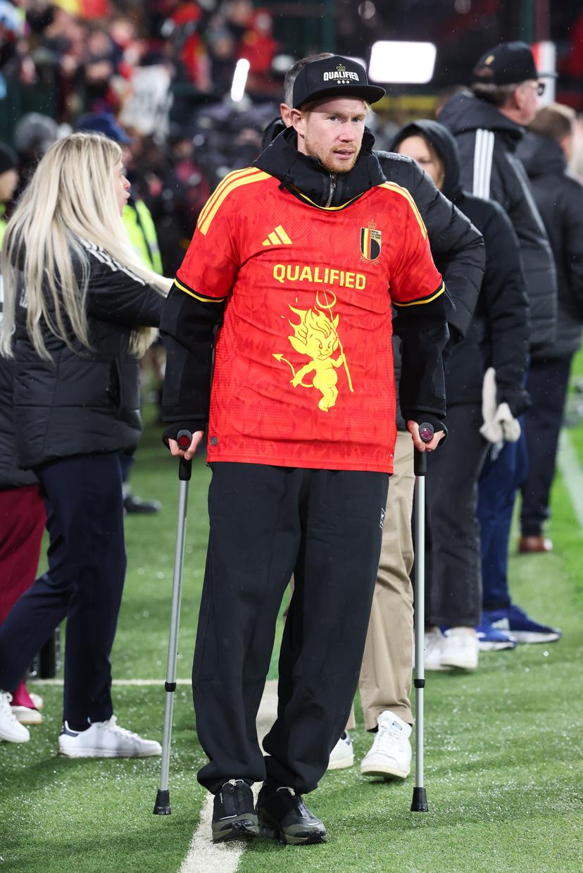 Belgium's Kevin De Bruyne pictured after a soccer game between Belgium's Red Devils and Liechtenstein, the last FIFA World Cup 2026 qualification match, in Liege on Tuesday 18 November 2025. BELGA PHOTO VIRGINIE LEFOUR