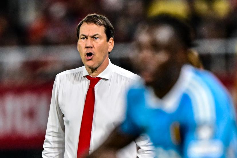 Belgium's head coach Rudi Garcia pictured during a soccer game between North Macedonia and Belgian national team Red Devils, Friday 06 June 2025 in Skopje, the first (out of 8) qualification games for the World Cup 2026. BELGA PHOTO DIRK WAEM