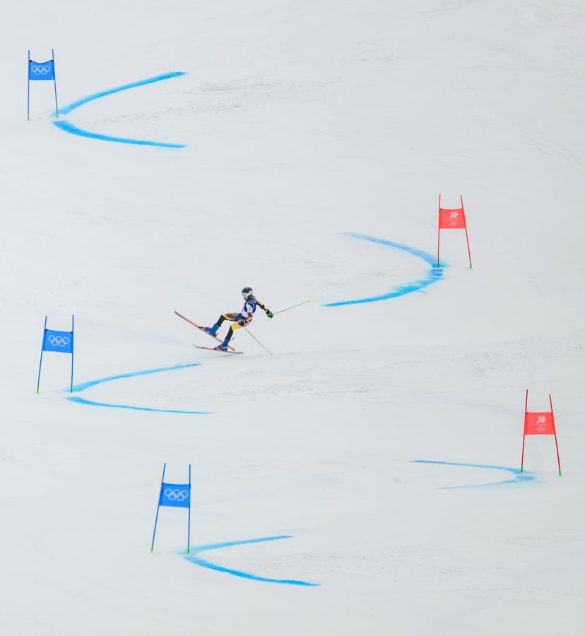 260214 Sam Maes of Belgium competes in men's alpine skiing giant slalom during day 8 of the 2026 Winter Olympics on February 14, 2026 in Bormio.  Photo: Vegard Grøtt / BILDBYRÅN / kod VG / VG0876 bbeng alpint alpine skiing olympic games olympics winter olympics os ol olympiska spel vinter-os olympiske leker milano cortina 2026 milan cortina 2026 milano cortina 2026 olympic games milano cortina 2026 winter olympic games milano cortina-os milano cortina-ol vinter-ol storslalom giant slalom storslalåm *** BENELUX ONLY ***