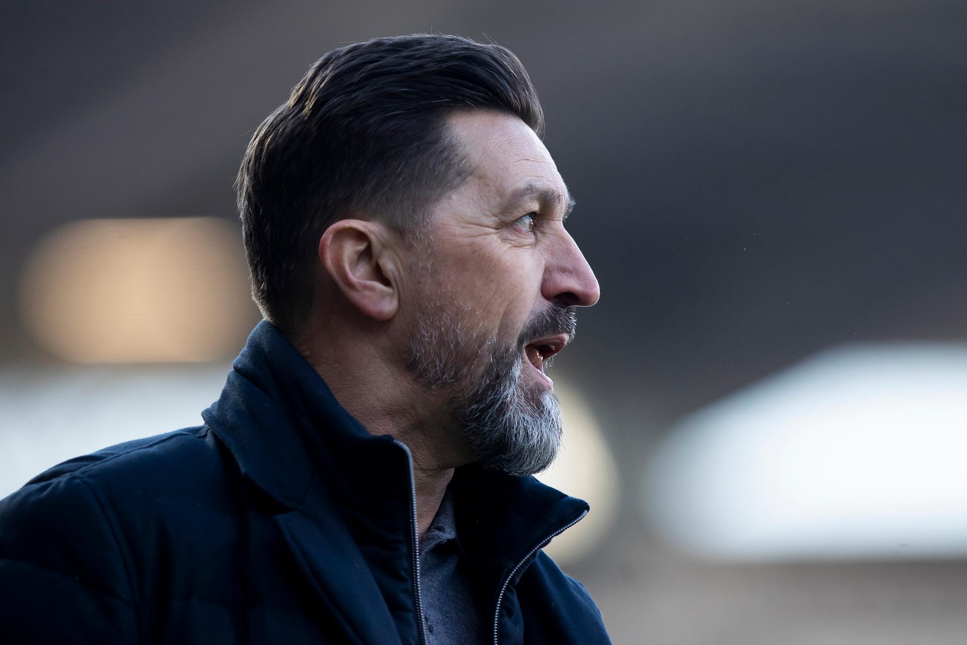 Mechelen's head coach Besnik Hasi pictured during a soccer game between K. Beerschot V.A. and KV Mechelen, Sunday 02 March 2025 in Antwerp, on day 28 of the 2024-2025 season of the "Jupiler Pro League" first division of the Belgian championship. BELGA PHOTO KRISTOF VAN ACCOM