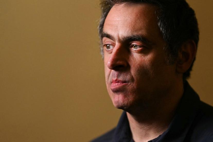 England snooker player Ronnie O'Sullivan reacts as he speaks to the press during the media day launching the start of the World Snooker Championship 2025 at Crucible Theatre on April 18, 2025 in Sheffield, northern England. The World Snooker Championship 2025 will take place from April 19 to May 5, 2025. Oli SCARFF / AFP