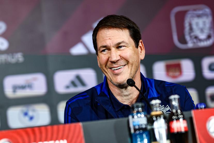 Belgium's head coach Rudi Garcia pictured during a press conference of the Red Devils, the Belgian national soccer team, at the Proximus Basecamp in Tubize, Sunday 08 June 2025. The team is preparing for the World Cup 2026 qualifier against Wales (09/06). BELGA PHOTO BRUNO FAHY