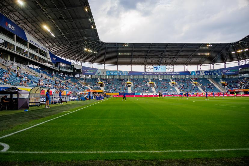the Planet Group Arena stadium pictured ahead of a soccer match between KAA Gent and FCV Dender, Sunday 04 August 2024 in Gent, on day 2 of the 2024-2025 season of the 'Jupiler Pro League' first division of the Belgian championship. BELGA PHOTO KURT DESPLENTER