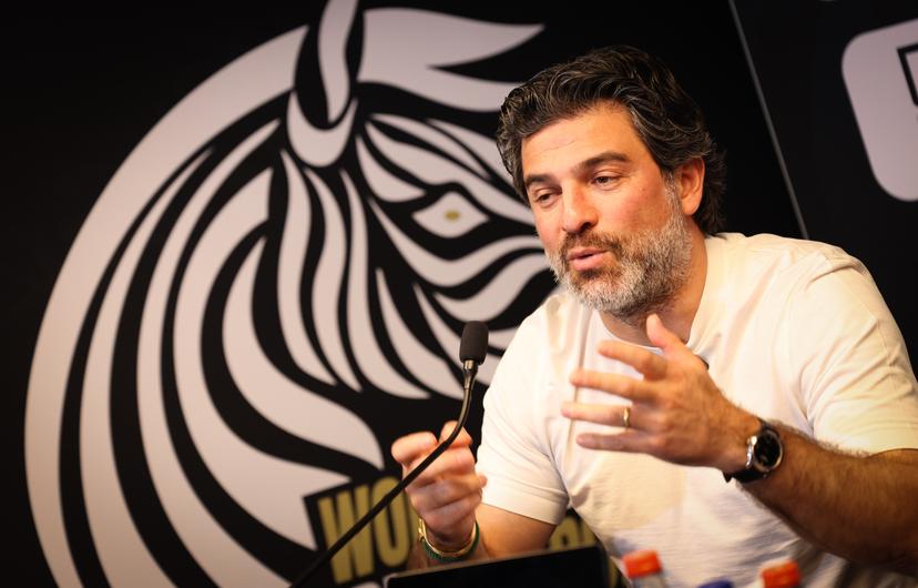 Charleroi's manager Mehdi Bayat pictured during a press conference of Belgian soccer club Sporting Charleroi to present their new sports director, in Charleroi, on Monday 02 March 2026. BELGA PHOTO VIRGINIE LEFOUR