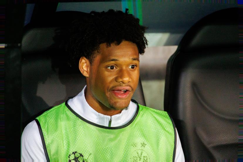 Borussia's Julien Duranville pictured ahead of a soccer game between Belgian Club Brugge KV and German Borussia Dortmund, Wednesday 18 September 2024 in Brugge, on the day one of the UEFA Champions League league phase. BELGA PHOTO KURT DESPLENTER