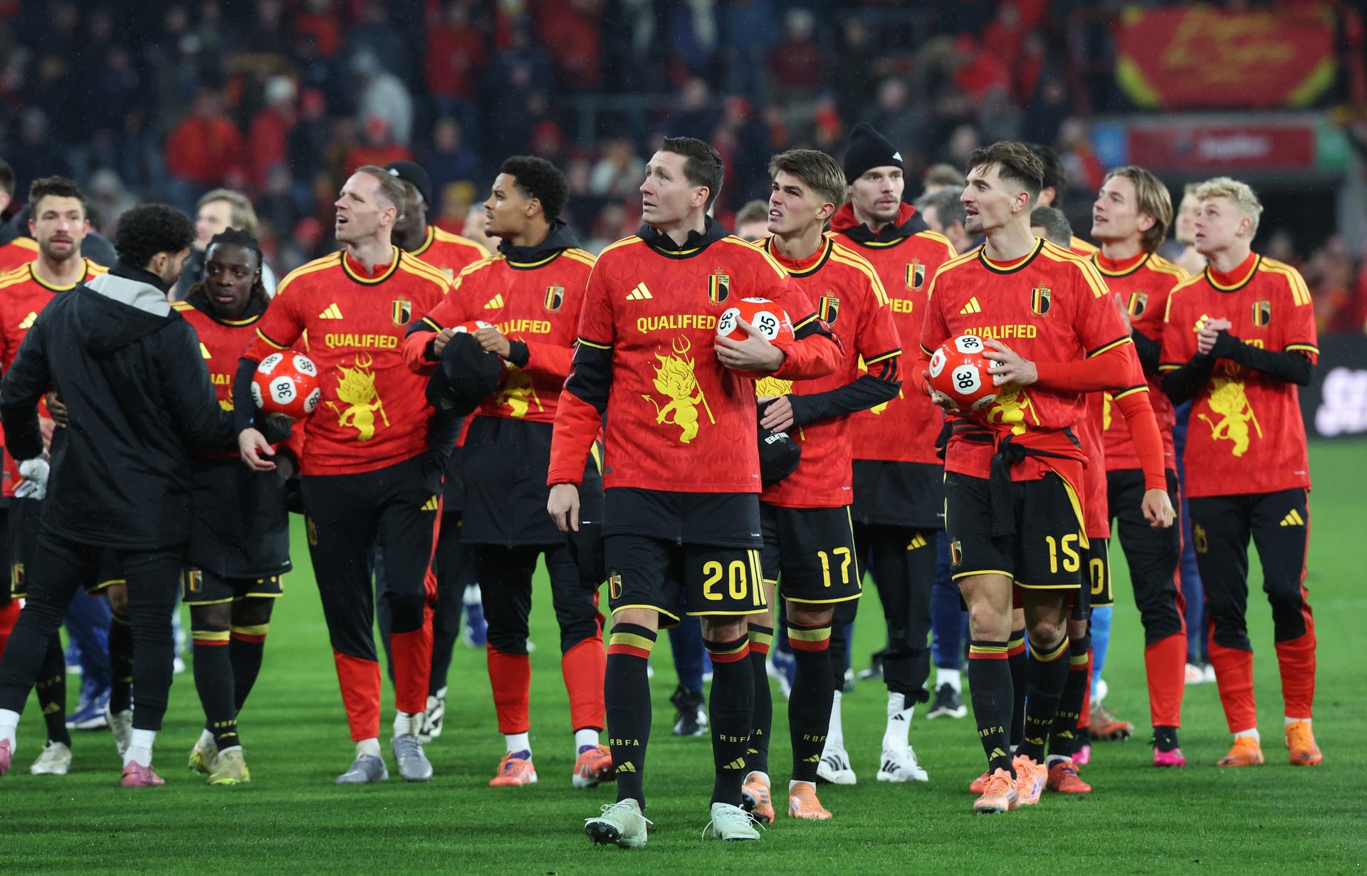 Belgium's Hans Vanaken pictured after a soccer game between Belgium's Red Devils and Liechtenstein, the last FIFA World Cup 2026 qualification match, in Liege on Tuesday 18 November 2025. BELGA PHOTO VIRGINIE LEFOUR