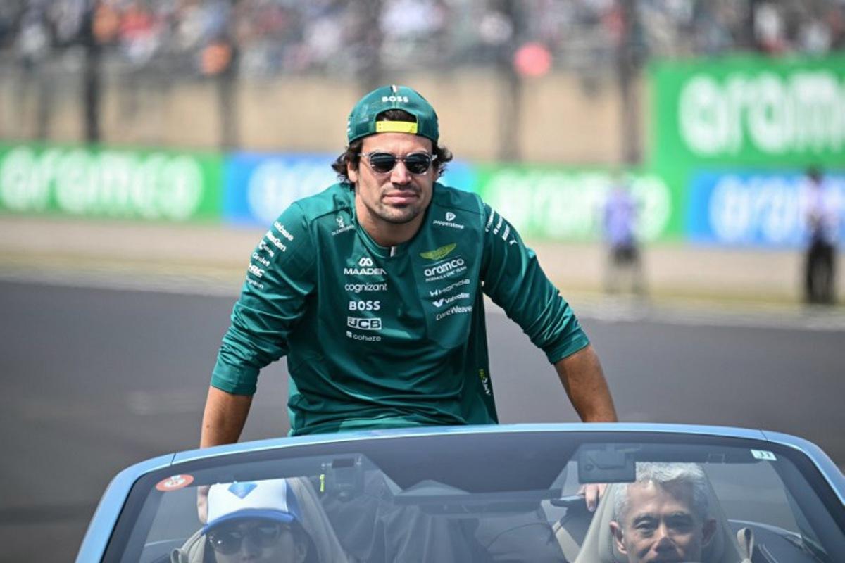 Aston Martin's Canadian driver Lance Stroll attends the drivers' parade before the Formula One Japanese Grand Prix at the Suzuka circuit in Suzuka, Mie prefecture on March 29, 2026.  Philip FONG / AFP