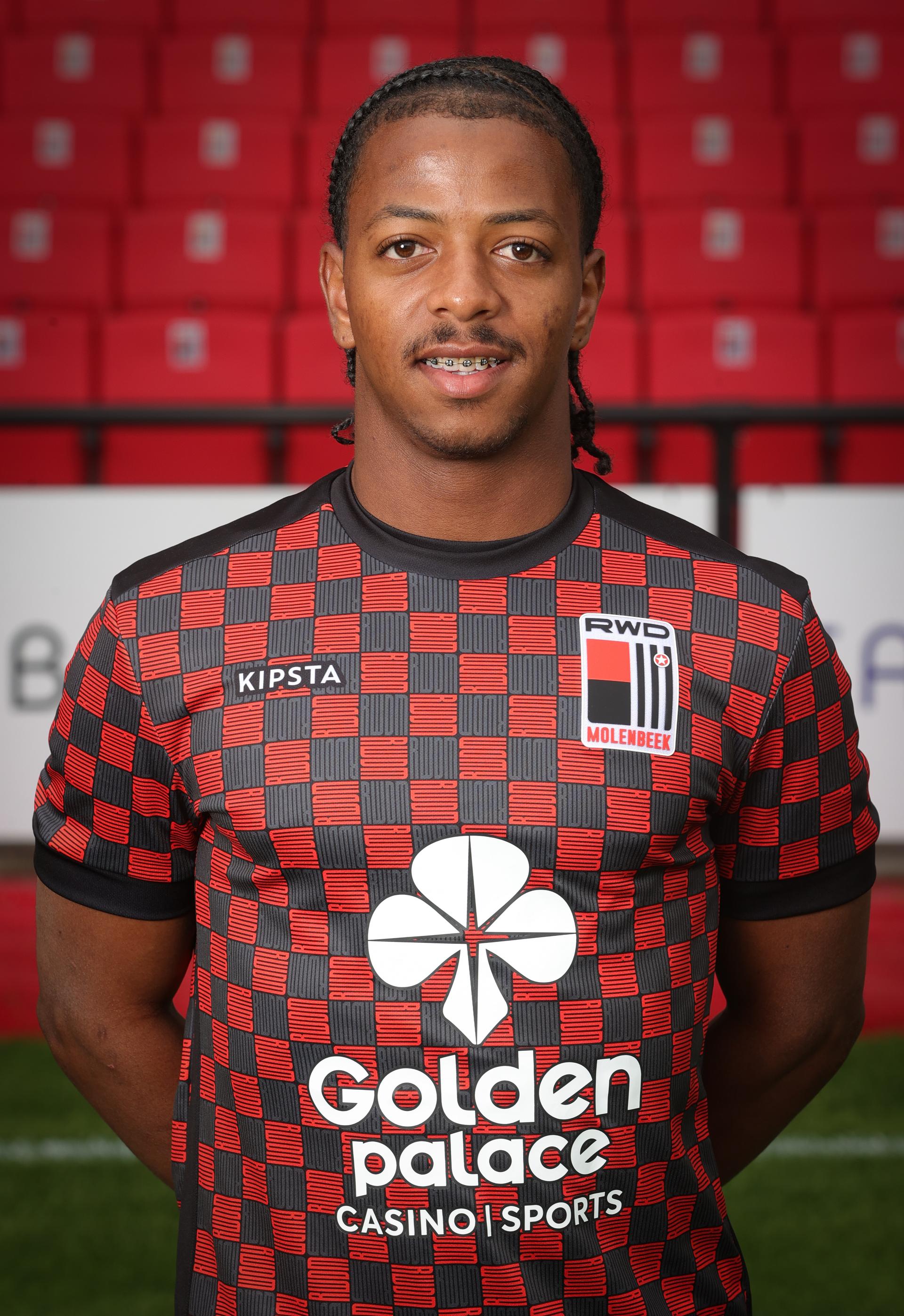Rwdm's Enio poses for a portrait picture at the 2023-2024 season photoshoot of Belgian Jupiler Pro League team RWD Molenbeek, Wednesday 26 July 2023 in Molenbeek-Saint-Jean - Sint-Jans-Molenbeek, Brussels. BELGA PHOTO VIRGINIE LEFOUR