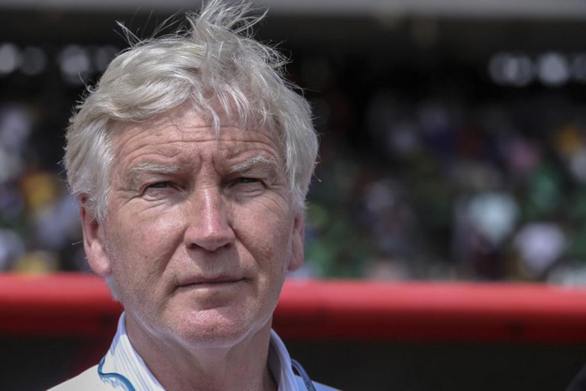 Cameroon's Belgium coach Marc Brys looks on during the FIFA World Cup 2026 Africa qualifiers group D football match between Cameroon and Cape Verde at Stade Ahmadou Ahidjo in Yaounde on June 8, 2024.  Daniel Beloumou Olomo / AFP