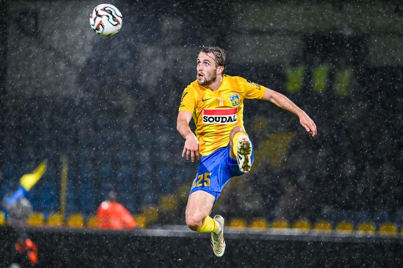 Westerlo's Tuur Rommens pictured in action during a soccer match between KVC Westerlo and Oud-Heverlee Leuven, Sunday 05 October 2025 in Westerlo, on day 10 of the 2025-2026 'Jupiler Pro League' first division of the Belgian championship. BELGA PHOTO TOM GOYVAERTS
