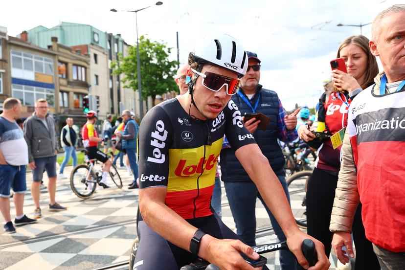 Belgian Arnaud De Lie of Lotto Cycling Team pictured after the Brussels Cycling Classic one day cycling race, 205,1 km from and to Brussels, Sunday 08 June 2025.  BELGA PHOTO DAVID PINTENS