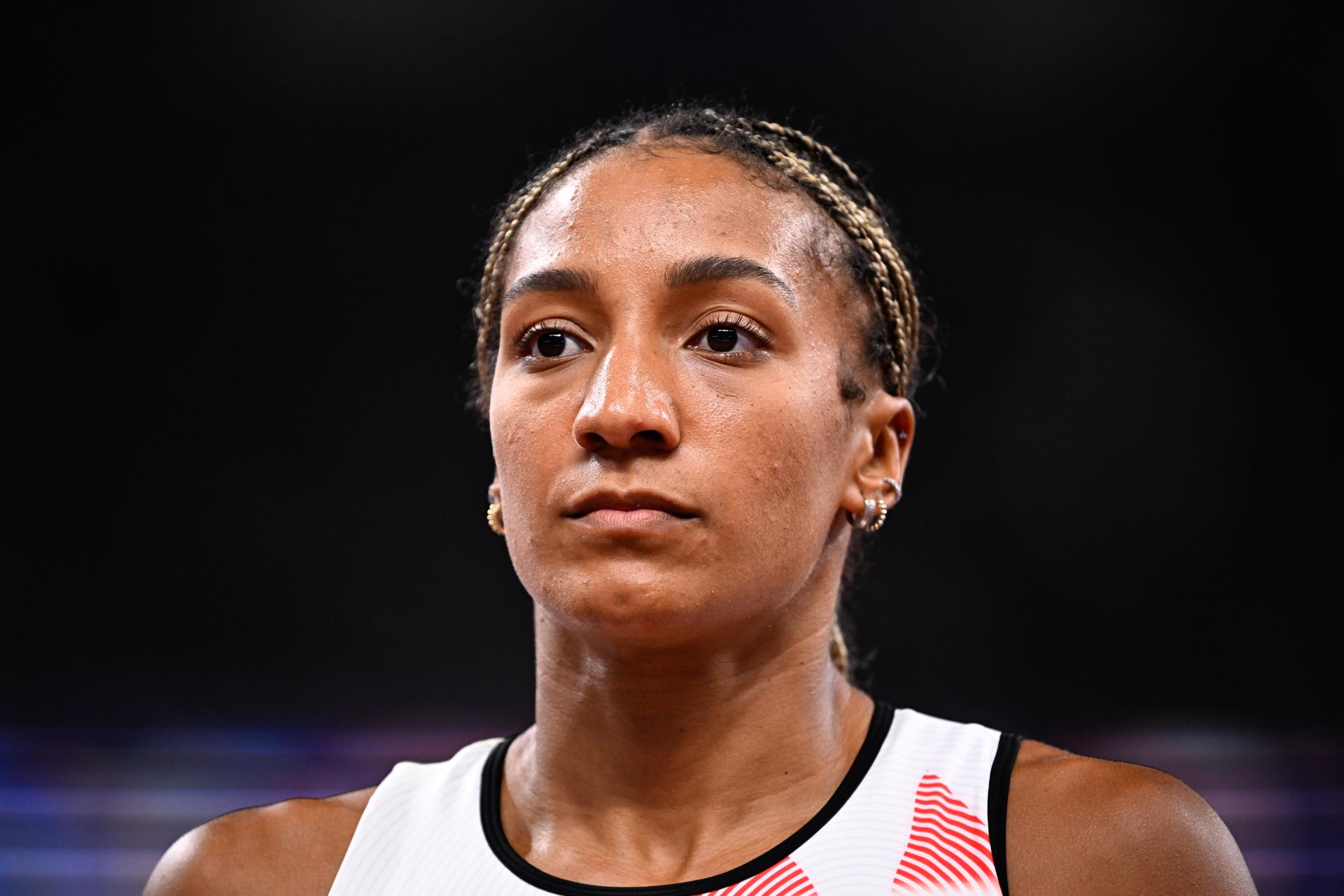 Belgian Nafissatou Nafi Thiam pictured during the high jump event of the women's Heptathlon competition, at the World Athletics Championships in Tokyo, Japan, on Friday 19 September 2025. The outdoor Worlds are taking place from 13 to 21 September. BELGA PHOTO JASPER JACOBS