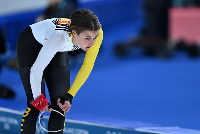 Belgian speed skater Isabelle van Elst pictured at the Women's 1000m speed skating race at the Milano Cortina 2026 Olympic Winter Games, on Monday 09 February 2026 in Milan, Italy. The XXV Winter Olympics take place from 6 to 22 February 2026 in Italy. BELGA PHOTO JASPER JACOBS