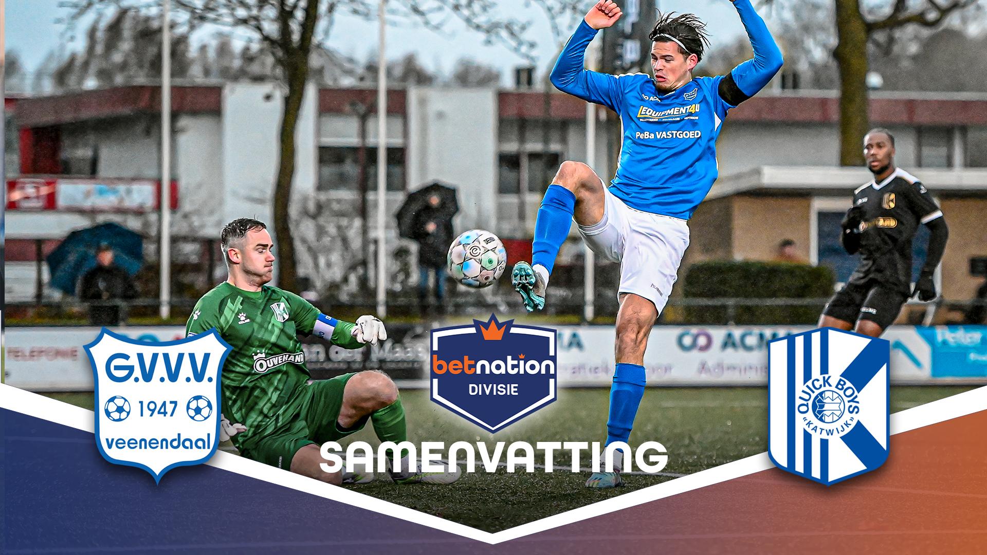 G.V.V.V. vs. Quick Boys | Samenvatting Betnation Divisie