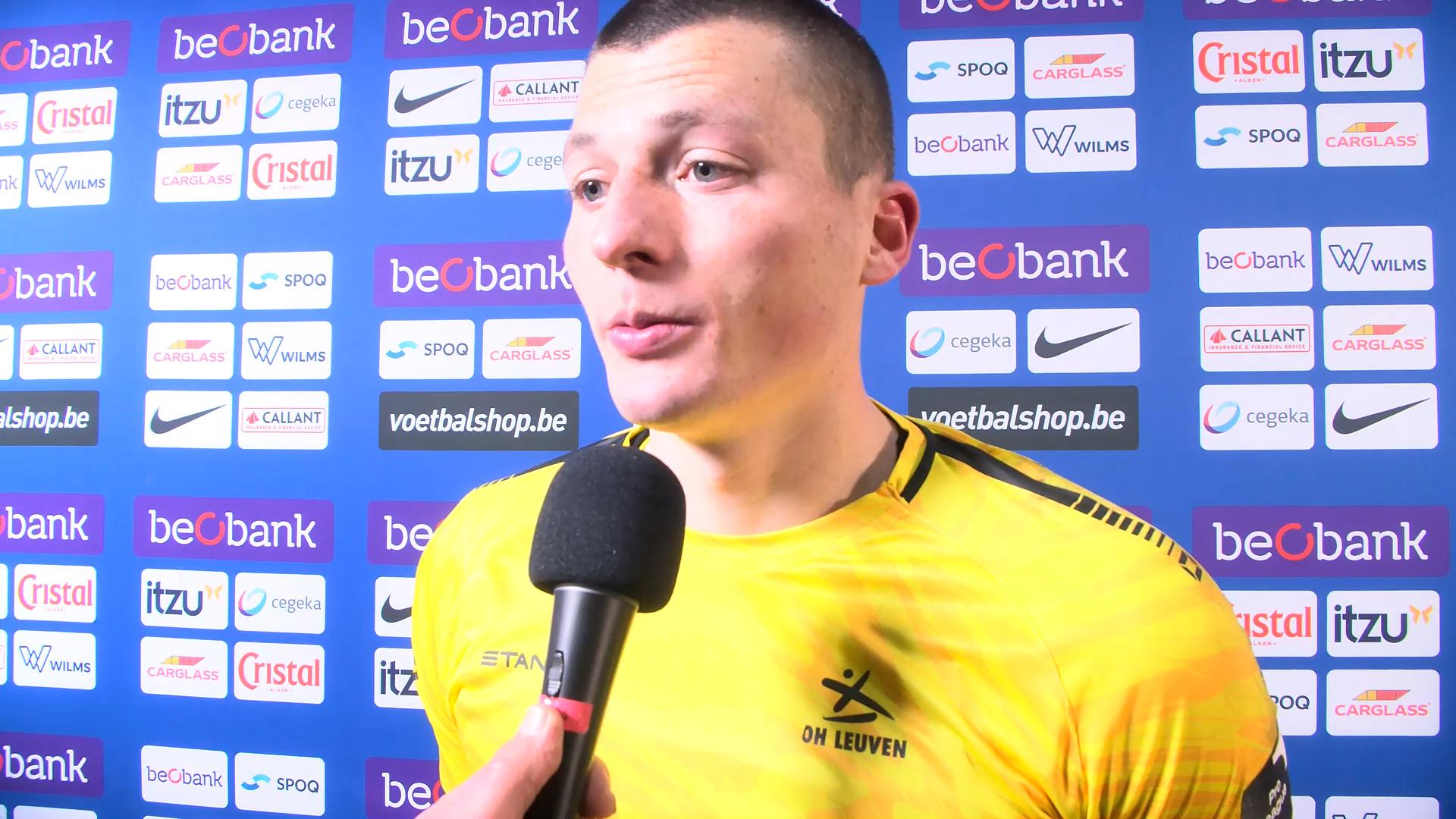 Reactie Tobe Leysen OH Leuven na 2-0 verlies bij KRC Genk