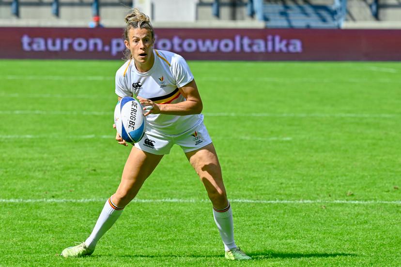 Illustration picture shows the women rugby sevens second pool match between Belgium and Romania on the fifth day ofthe European Games in Krakow, Poland on Sunday 25 June 2023. The 3rd European Games, informally known as Krakow-Malopolska 2023, is a scheduled international sporting event that will be held from 21 June to 02 July 2023 in Krakow and Malopolska, Poland. BELGA PHOTO TEAM BELGIUM