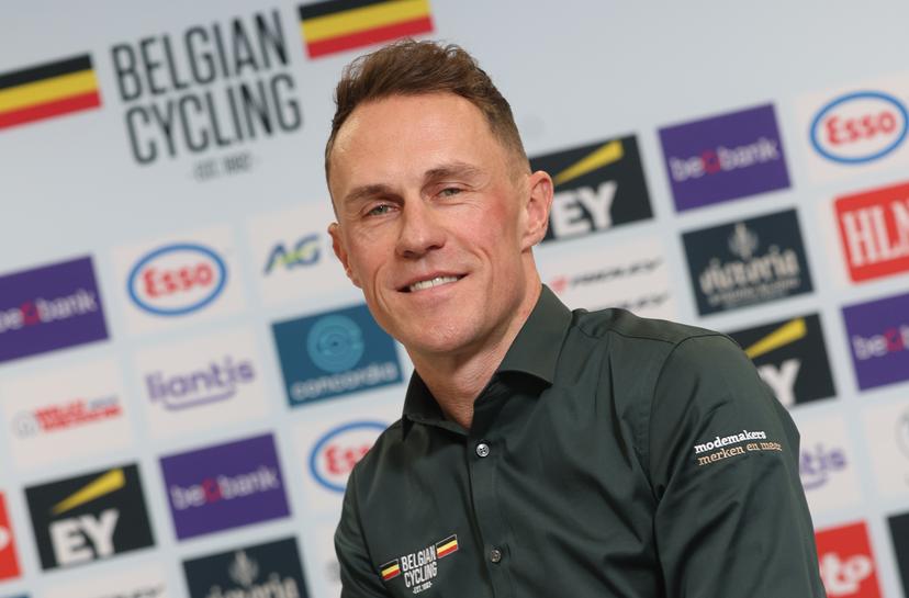 New Belgian coach Serge Pauwelsposes for the photographer at a press conference of the Belgian cycling union to present the new coaches of the national teams, Tuesday 12 November 2024 at their headquarters in Tubize. BELGA PHOTO VIRGINIE LEFOUR